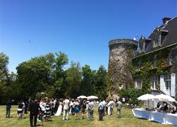 Cocktail  Vin d' honneur Jardin Chateau de La Côte