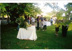 Cocktail  Vin d' honneur Jardin Chateau de La Côte