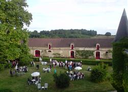 Cocktail  Vin d' honneur Jardin Chateau de La Côte